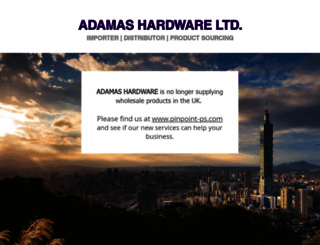 adamas-hardware.co.uk screenshot