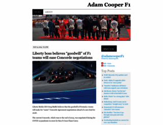 adamcooperf1.com screenshot