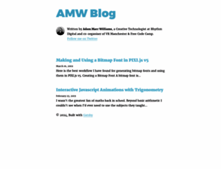 adammarcwilliams.co.uk screenshot