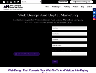 adammckwebdesign.com screenshot