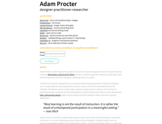 adamprocter.co.uk screenshot