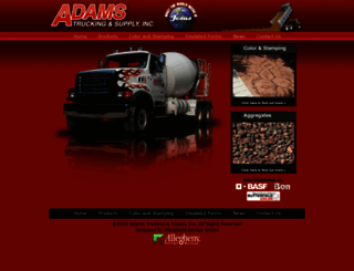adams-trucking.com screenshot