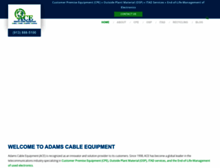 adamscableequipment.com screenshot