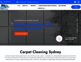 adamscarpetcleaning.com.au screenshot