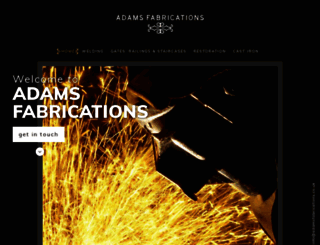 adamsfabrications.co.uk screenshot