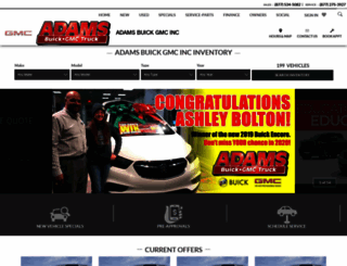 adamsgmctruck.com screenshot