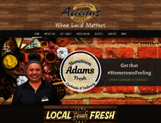 adamshometownmarkets.com screenshot