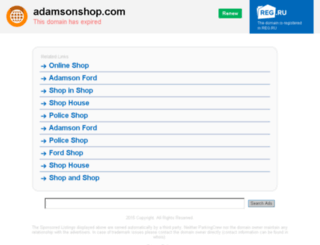 adamsonshop.com screenshot