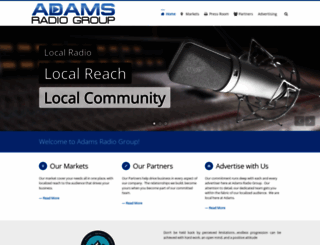 adamsradiogroup.com screenshot