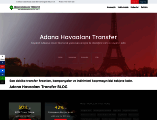 adanahavaalanitransfer.com.tr screenshot