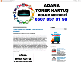 adanatonerkartusdolummerkezi.blogspot.com.tr screenshot