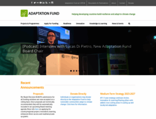 adaptation-fund.org screenshot