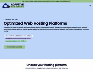 adaptivewebhosting.com screenshot