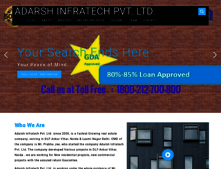 adarshinfratech.com screenshot