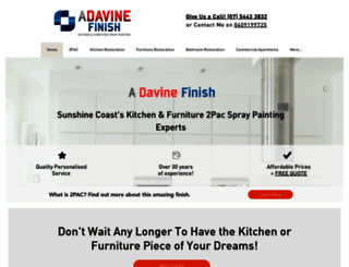 adavinefinish.com.au screenshot