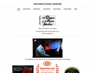 adawnofmusicstudios.com screenshot