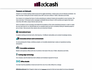 adcash.workable.com screenshot