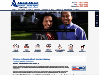 adcock-insurance.com screenshot