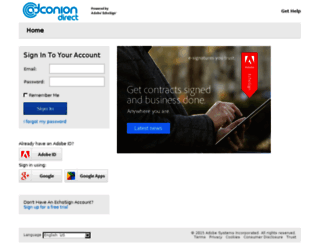 adconiondirect.echosign.com screenshot