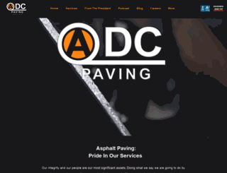 adcpaving.com screenshot