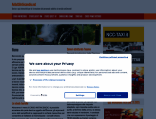 addettiantincendio.net screenshot