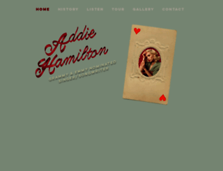 addiehamiltonmusic.com screenshot