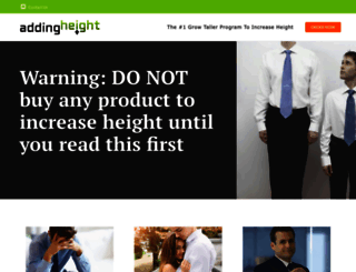 addingheight.com screenshot