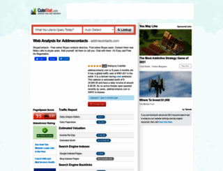 addmecontacts.com.cutestat.com screenshot