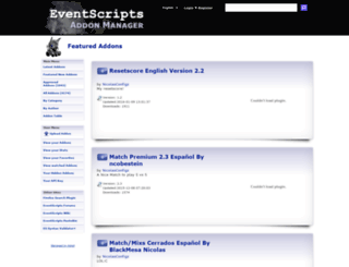 addons.eventscripts.com screenshot