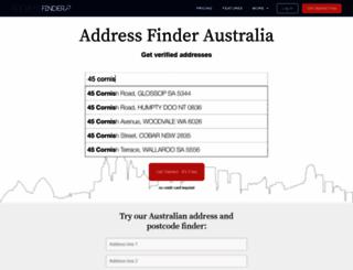 addressfinder.com.au screenshot