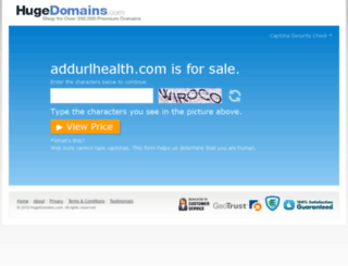 addurlhealth.com screenshot