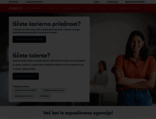 adecco.si screenshot