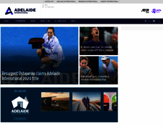 adelaideinternational.com.au screenshot