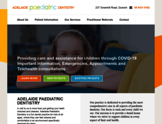 adelaidepaediatricdentistry.com.au screenshot