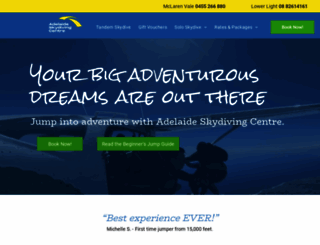 adelaideskydiving.com.au screenshot