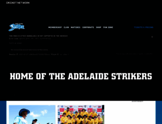 adelaidestrikers.com.au screenshot