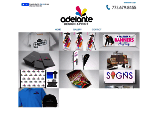 adelanteprinting.com screenshot