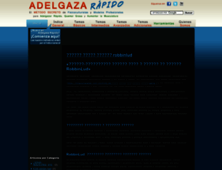 adelgazarapido.org screenshot