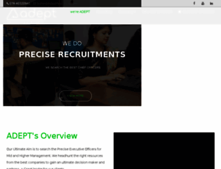 adeptrecruiting.com screenshot