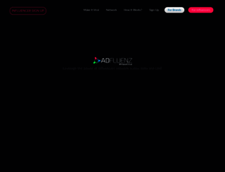 adfluenz.com screenshot
