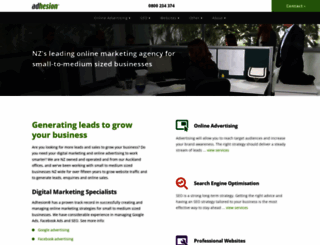 adhesion.co.nz screenshot