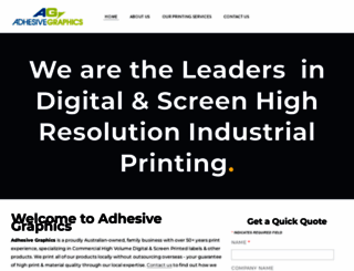 adhesivegraphics.com.au screenshot