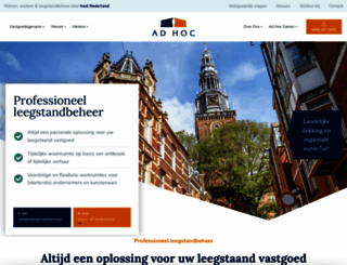 adhocbeheer.nl screenshot