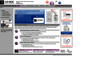 adhocelectronics.com screenshot