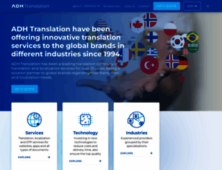 adhtranslation.com screenshot