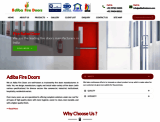 adibafiredoors.com screenshot