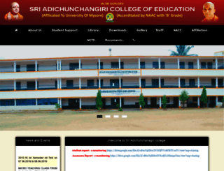 adichunchanagiribed.org screenshot