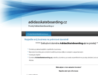 adidasskateboarding.cz screenshot