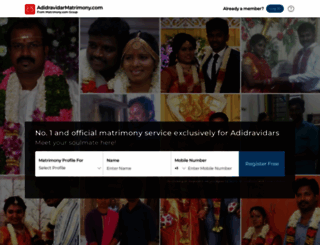 adidravidarmatrimony.com screenshot