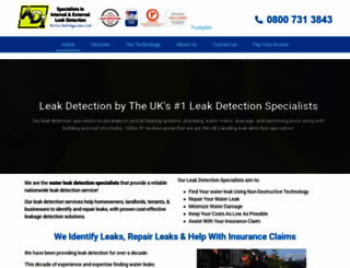 adileakdetection.co.uk screenshot